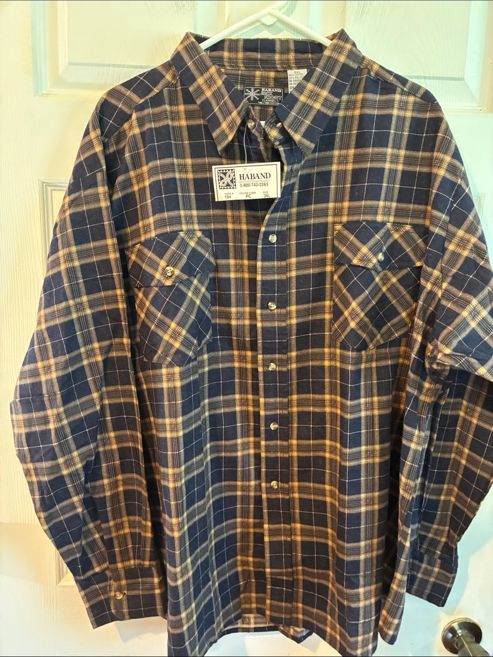 Haband Jack Frost Size 3X Flannel NWT